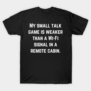 Introvert Conversational Style: Thoughtful Reflection T-Shirt